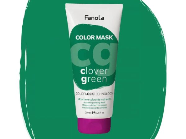 Зволожуюча маска для волосся, що тонує Зелена Конюшина  Fanola Nourishing Coloring Mask 200 ml