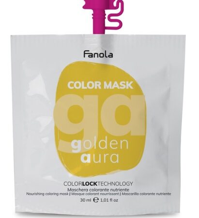 Зволожуюча маска для волосся, що тонує Золота Аура  Fanola Nourishing Coloring Mask 30 ml