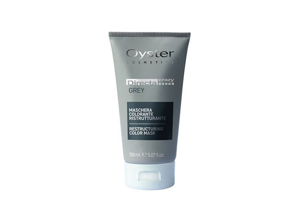 Тонуюча маска для волосся Сіра Oyster Directa Crazy Restructuring Color Mask GREY 150 ml.