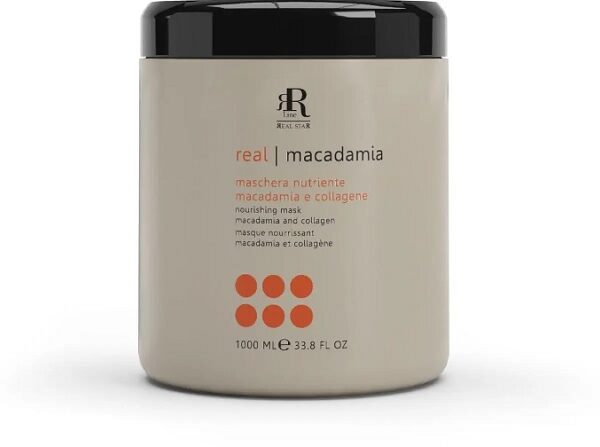REAL MACADAMIA Маска для сухого волосся з олією макадамії і колагеном, RRLine 1000 мл